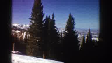 Aspen Colorado (1961): Snowy Mountainous Landscape With Pine Trees