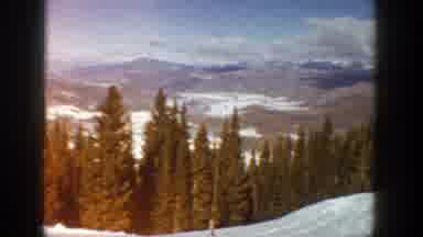 Aspen Colorado (1961): Panoramic View Of Aspens Mountains During Winter Season