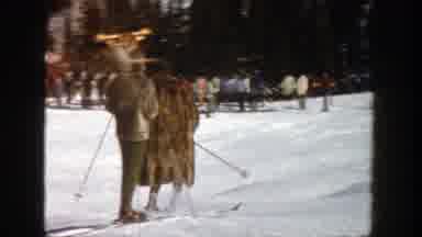 Aspen Colorado (1961): Doing A On Skies While Wearing A Fur Coat