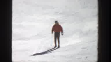Aspen Colorado (1961): Several People Skiing On A Downward Slope In A Ski Hill
