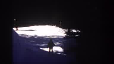Aspen Colorado (1961): Man Doing Ski Maneuvers Down The Mountain In A Park In