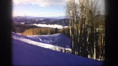 Aspen Colorado (1961): Film Loop Of Sunny And Slightly Forested Snow Covered Hills