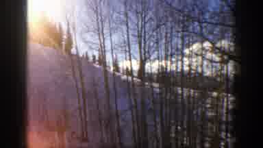 Aspen Colorado (1961): Passing Snow capped Mountains And Woods