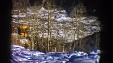 Aspen Colorado (1961): The Ski Lift Is Yellow And Going Down The Mountain On A