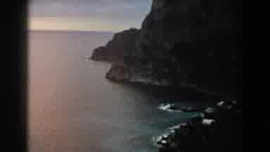 Italy (1960): Observation Of The Rocky Terrain Where It Meets The Sea