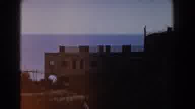 Italy (1960): Castle View Panoramic Shot With Seaside In The Background