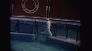 California (1962): Workers Dressed As Sailors In What Appears To Be A Pool With