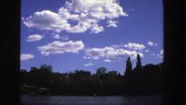 Stockholm Sweden (1975): Beautiful View Of The Lake With Lots Of Trees And Cloud