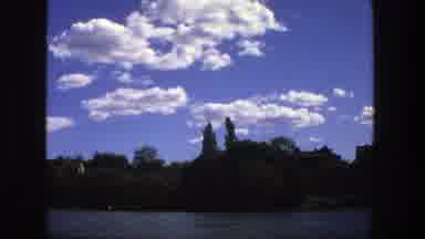 Stockholm Sweden (1975): The View Of Water And Boats Along With The Sky And Clouds