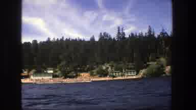 Stockholm Sweden (1975): View Of Blue Lake water And Green Trees On A Clear Sunny