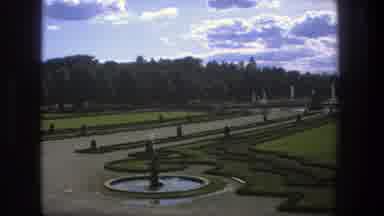 Stockholm Sweden (1975): View Of Fountain And Green Lawn On A Clear Day