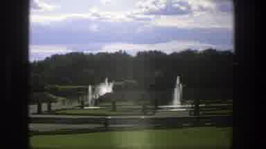 Stockholm Sweden (1975): Fountain Rays Of Showers In A Park Strolling Freely