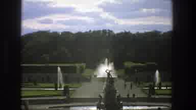 Stockholm Sweden (1975): A Beautiful Hedge Garden With A Fountain In The Middle