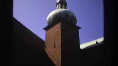 Stockholm Sweden (1975): A Very Large Religious Building With A Tall Steeple On