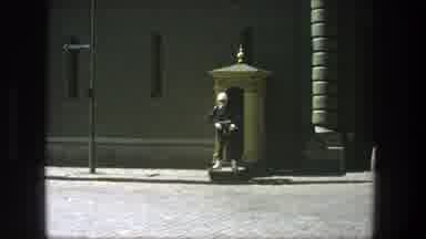 Stockholm Sweden (1975): Man In Military Uniform Standing Guard At Post With Rifle