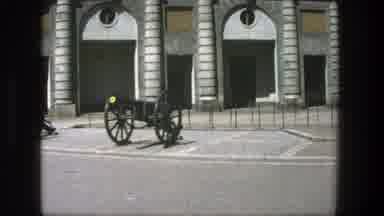 Stockholm Sweden (1975): Soldier In Front Of A Building