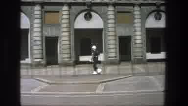 Stockholm Sweden (1975): A Soldier Dressed In Blue With A Helmet And White Boots