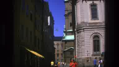 Stockholm Sweden (1975): View Of People Walking Normally On The Street With