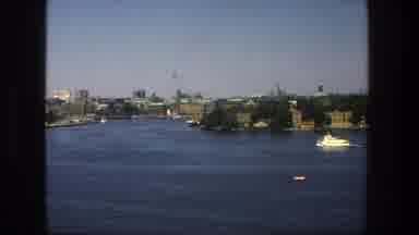 Stockholm Sweden (1975): Panoramic View Of The River With Sailing Boat And