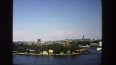 Stockholm Sweden (1975): Zoomed Distance View Of A Wooded City