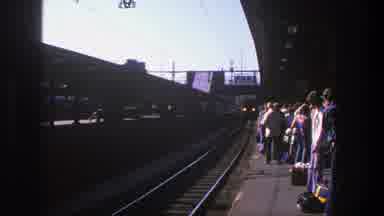 Stockholm Sweden (1975): People Walking And Waiting For Train