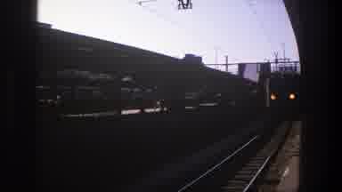 Stockholm Sweden (1975): Old Train Approaching The Platform At The Train Station