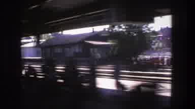 Stockholm Sweden (1975): Train At Speed Arriving At The Next Station People Wait