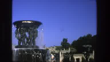 Stockholm Sweden (1975): A Large Water Fountain In The Middle Of A Park
