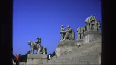 Stockholm Sweden (1975): Ancient Sculpture Depicting People