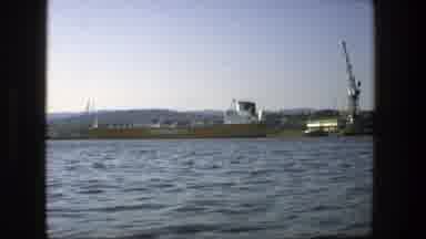 Stockholm Sweden (1975): Sailing Past A Large Construction Site With A Lot Of