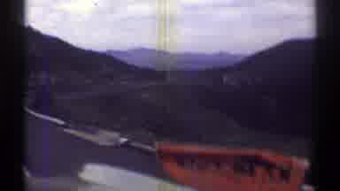 Arizona (1969): Long Road Crossing Between Two Mountains Steep Cliff Drop off