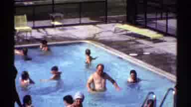 Arizona (1969): People Of All Ages Having Fun On A Hot Day In A Swimming Pool