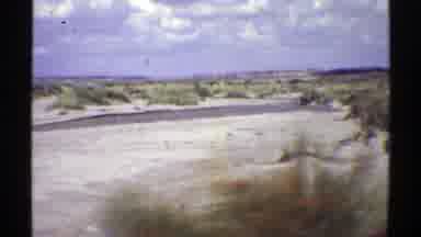 Arizona (1969): Driving On The Road With Grass And Bush Land Side View