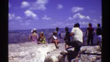 Arizona (1969): Panoramic View Of Several People In Tourist Spot Enjoying And