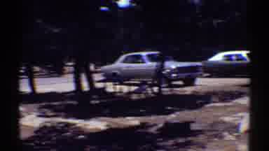 Arizona (1969): Parking Lot Cars Palm Trees Grand Canyon
