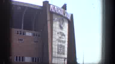 Baltimore Maryland (1961): View Of White Lettered Memorial Stadium Sign On A Clear