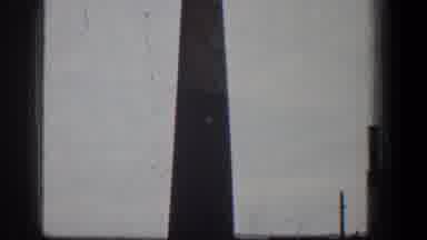 Baltimore Maryland (1961): Chimney Of A Factory Followed By City View With Cars