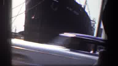 Baltimore Maryland (1961): Boat Bus Water Fence Person Walking Old Car Sky Street