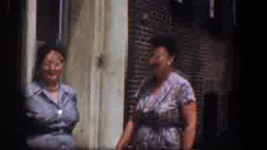 Baltimore Maryland (1961): Ladies Standing Outside Home
