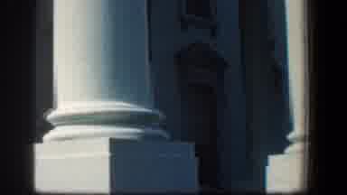 Baltimore Maryland (1961): Huge Pillars Outside Of A Building