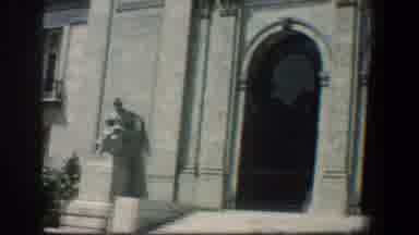 Baltimore Maryland (1961): Stone Cathedrals With Two Statues On The Outside Of The
