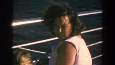 Baltimore Maryland (1961): Woman With A Child On A Ship And Two Women Sitting By