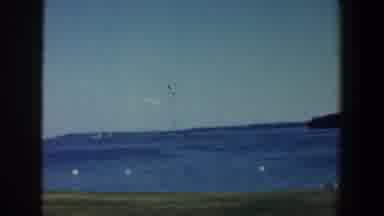 Baltimore Maryland (1961): The Shore Of A Huge Blue Lake Surrounded By Mountains