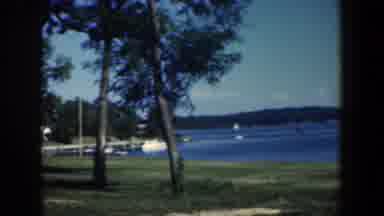 Baltimore Maryland (1961): Old Tape Of White Lakeside House On A Sunny Day
