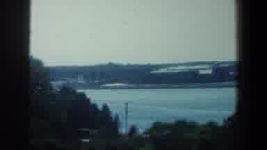 Baltimore Maryland (1961): A Background View Of A River That Has Business On Both