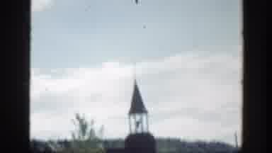 Montreal Canada (1950): Three Men Talking After Church Service With A Rowan