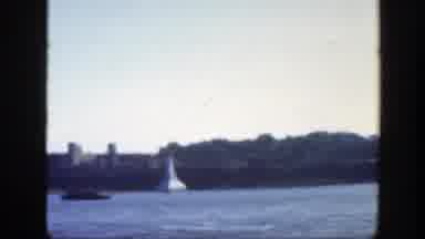 Montreal Canada (1950): Foggy Look At Hills Mountains And Pillars Overlooking The