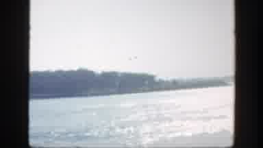 Montreal Canada (1950): View Of Blue Ocean Water And Parked Black Vehicle On A