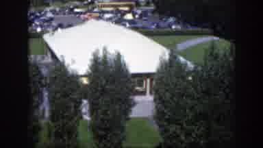 Montreal Canada (1950): A Large House With A White Roof In A Green Garden With