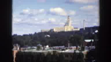 Montreal Canada (1950): View Of City On A Hill From Afar And Closeup Of A Building